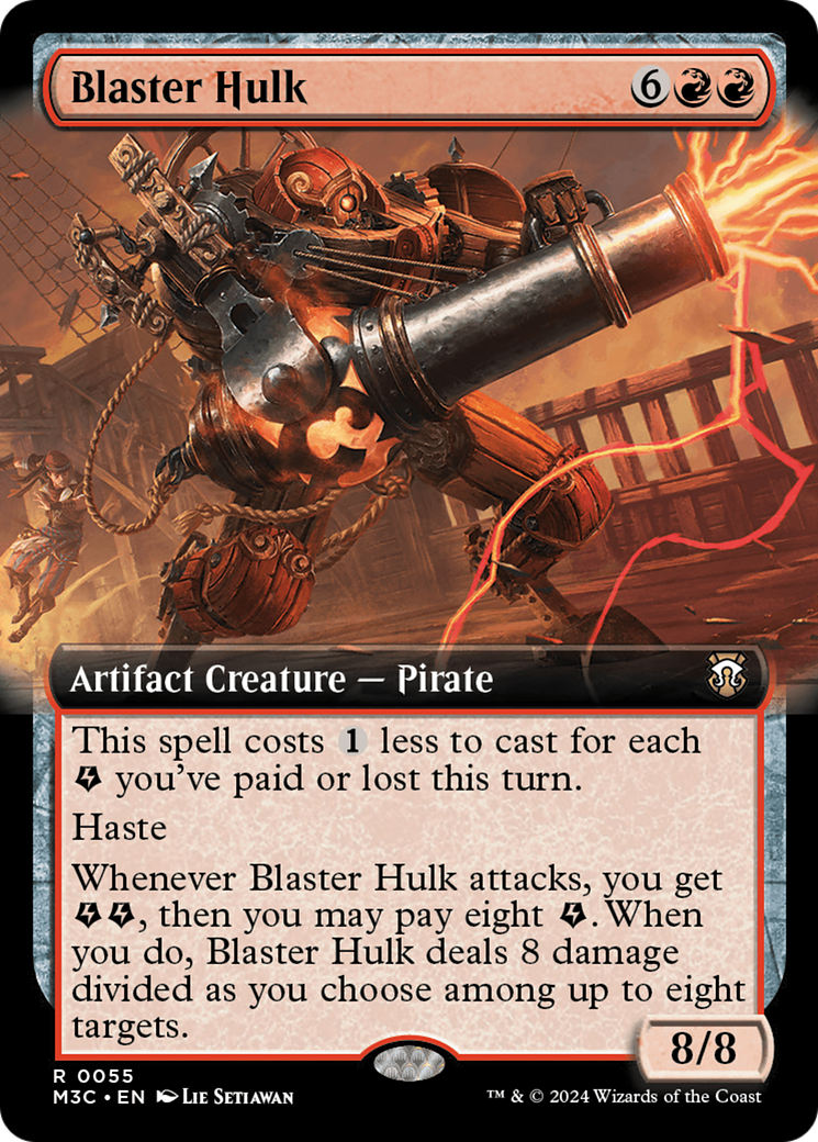 Blaster Hulk (M3C-055) - Modern Horizons 3 Commander: (Extended Art) - Poke-Collect