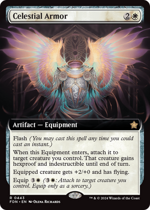 Celestial Armor (FDN-443) - Foundations: (Extended Art) Foil - Poke-Collect