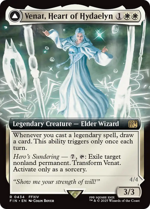 Venat, Heart of Hydaelyn // Hydaelyn, the Mothercrystal (FIN-434) - FINAL FANTASY: (Extended Art) Foil - Poke-Collect