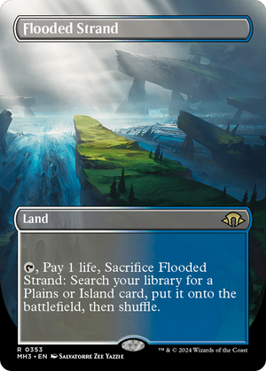 Flooded Strand (Borderless) (MH3-353) - Modern Horizons 3 (Borderless) - Poke-Collect
