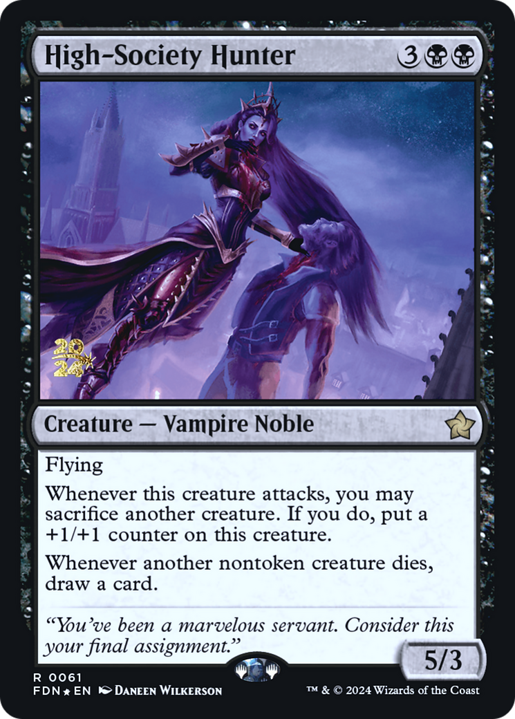 High-Society Hunter (PRE-061) - Foundations Promos Foil - Poke-Collect