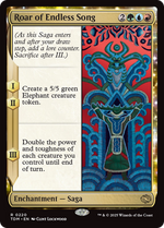Roar of Endless Song (TDM-220) - Tarkir: Dragonstorm: (enchantment) Foil - Poke-Collect