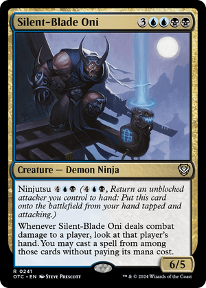 Silent-Blade Oni (OTC-241) - Outlaws of Thunder Junction Commander - Poke-Collect