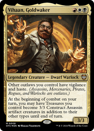 Vihaan, Goldwaker (OTC-008) - Outlaws of Thunder Junction Commander Foil - Poke-Collect