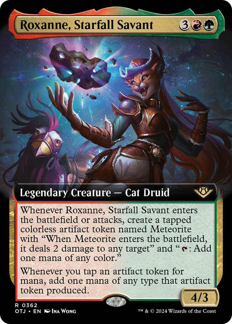 Roxanne, Starfall Savant (OTJ-362) - Outlaws of Thunder Junction: (Extended Art) Foil - Poke-Collect