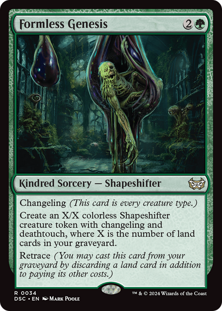 Formless Genesis (DSC-034) - Duskmourn: House of Horror Commander - Poke-Collect