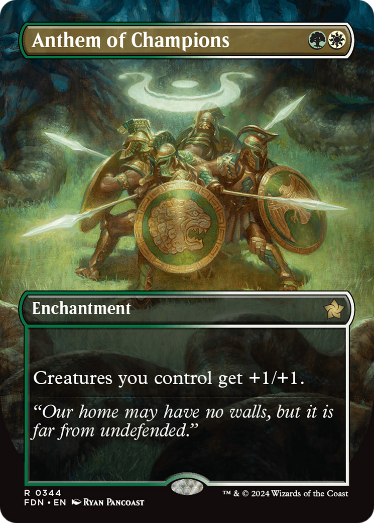 Anthem of Champions (FDN-344) - Foundations (Borderless) - Poke-Collect