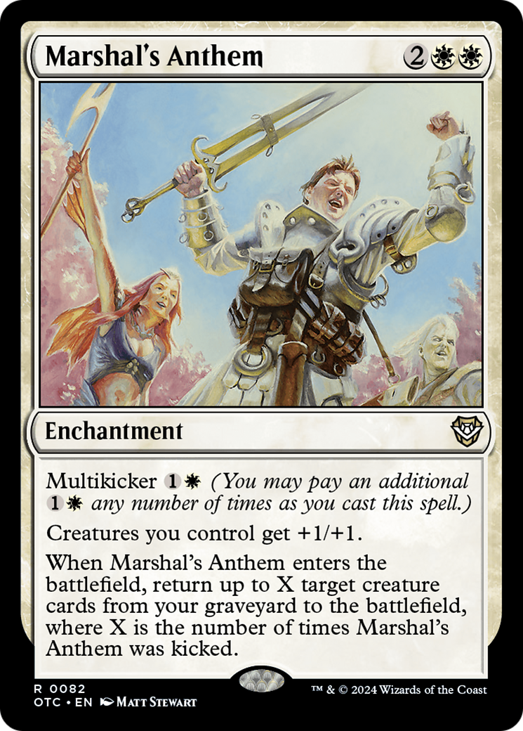 Marshal's Anthem (OTC-082) - Outlaws of Thunder Junction Commander - Poke-Collect