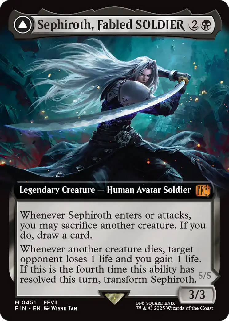 Sephiroth, Fabled SOLDIER // Sephiroth, One-Winged Angel (FIN-451) - FINAL FANTASY: (Extended Art) - Poke-Collect