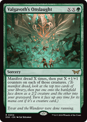 Valgavoth's Onslaught (DSK-204) - Duskmourn: House of Horror Foil - Poke-Collect