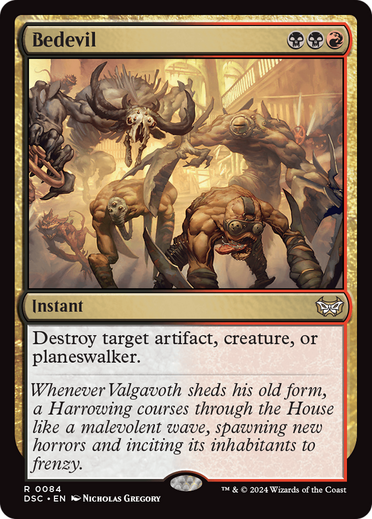 Bedevil (DSC-084) - Duskmourn: House of Horror Commander - Poke-Collect