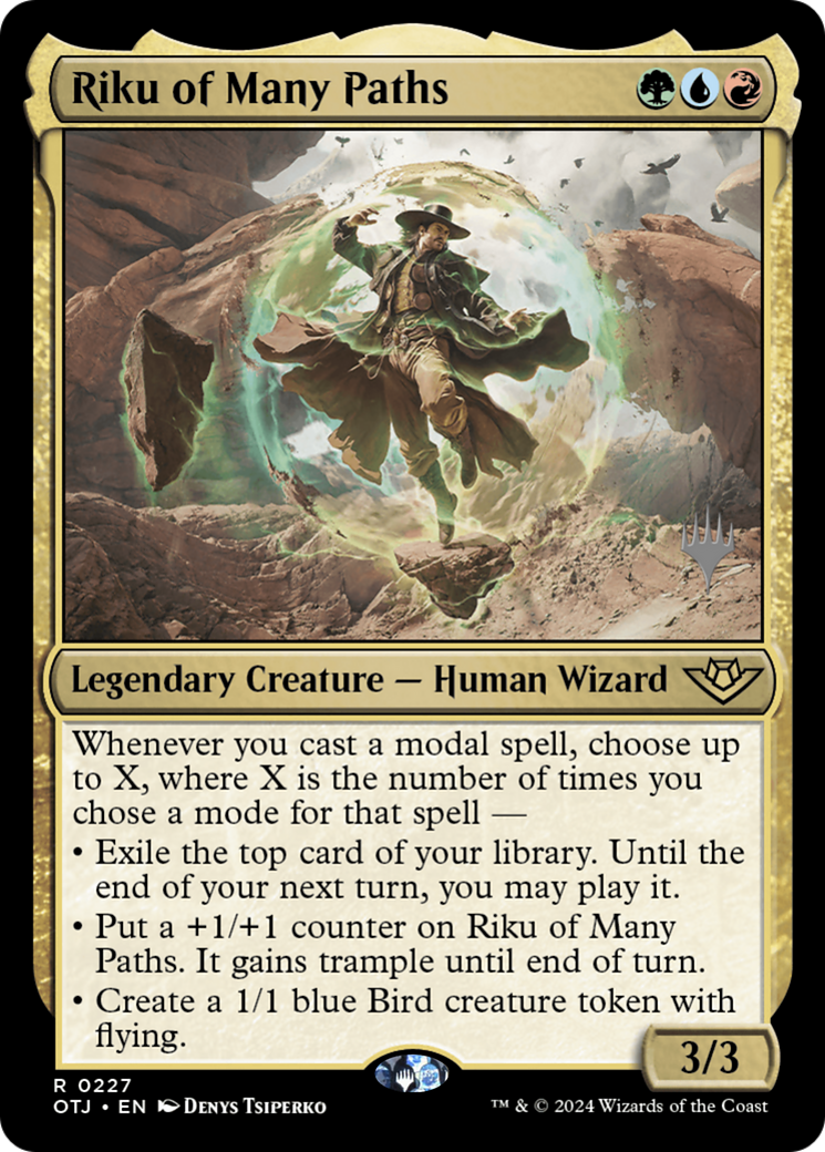 Riku of Many Paths (PPOTJ-227) - Outlaws of Thunder Junction Promos - Poke-Collect