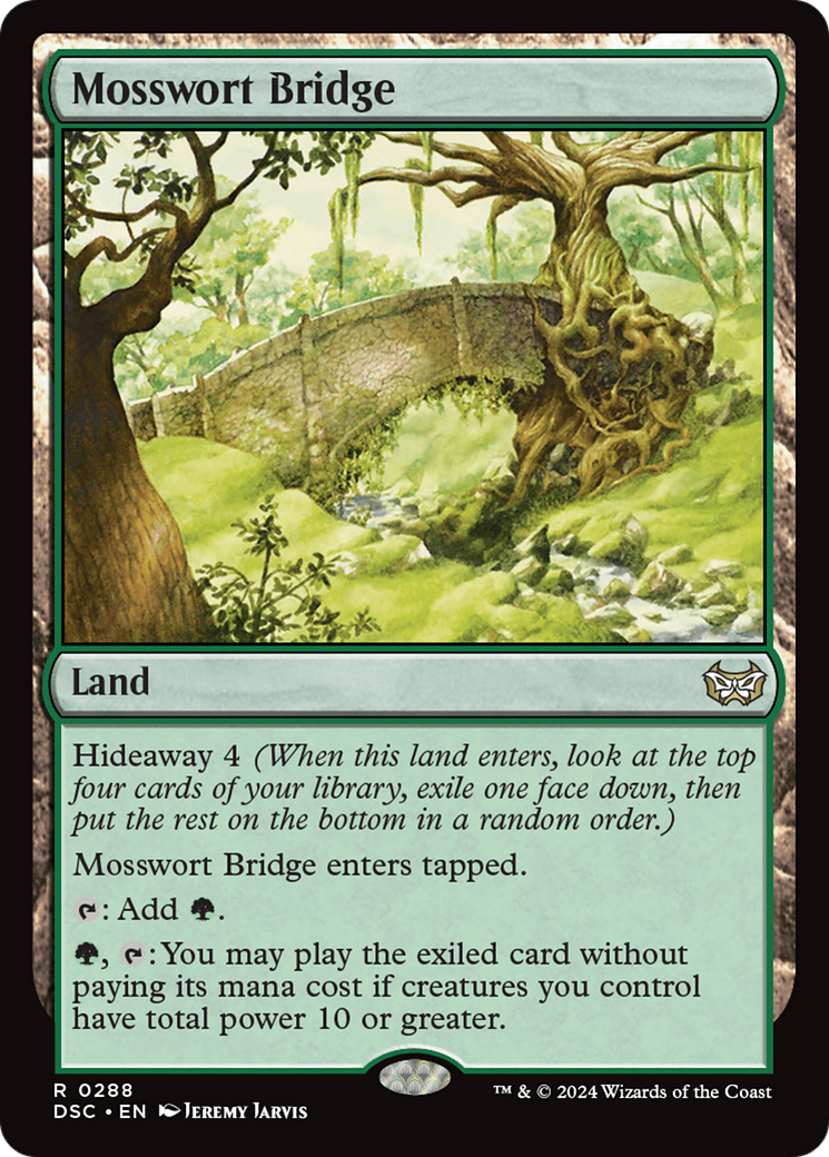 Mosswort Bridge (DSC-288) - Duskmourn: House of Horror Commander - Poke-Collect