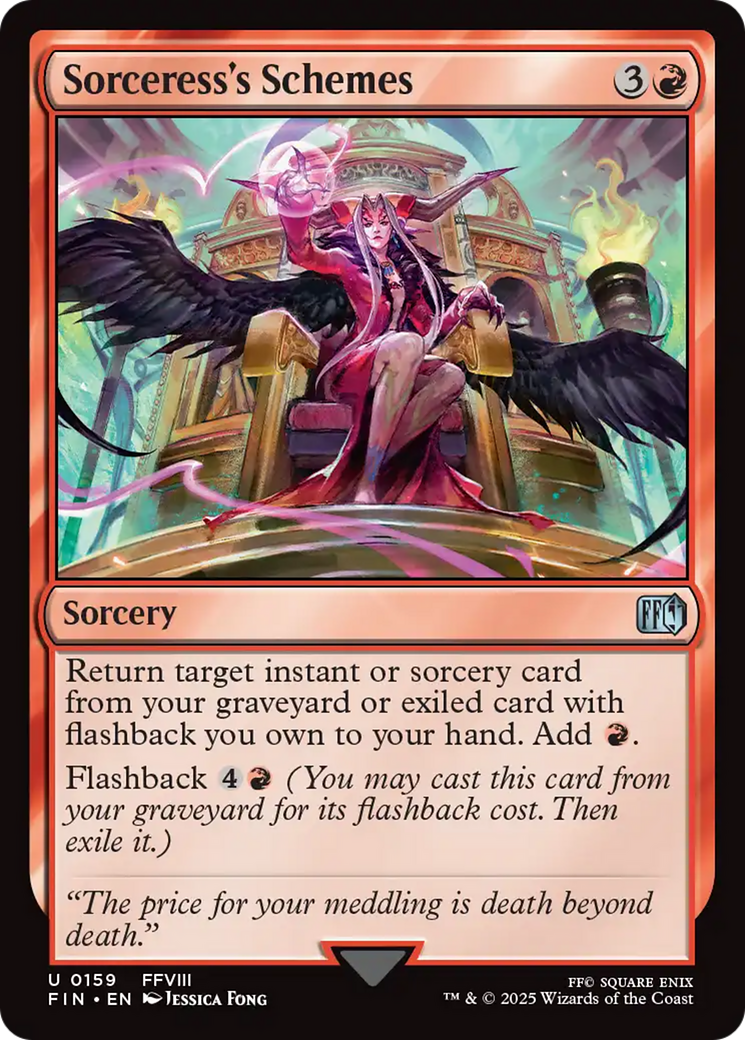 Sorceress's Schemes (FIN-159) - FINAL FANTASY Foil - Poke-Collect