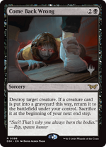 Come Back Wrong (PPDSK-086) - Duskmourn: House of Horror Promos Foil - Poke-Collect