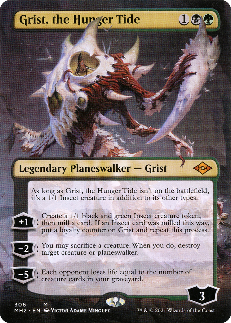 Grist, the Hunger Tide (MH2-306) - Modern Horizons 2 (Borderless) Foil - Poke-Collect