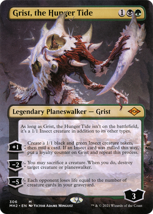 Grist, the Hunger Tide (MH2-306) - Modern Horizons 2 (Borderless) Foil - Poke-Collect
