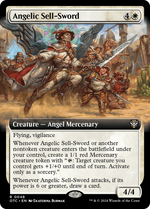 Angelic Sell-Sword (OTC-046) - Outlaws of Thunder Junction Commander: (Extended Art) - Poke-Collect