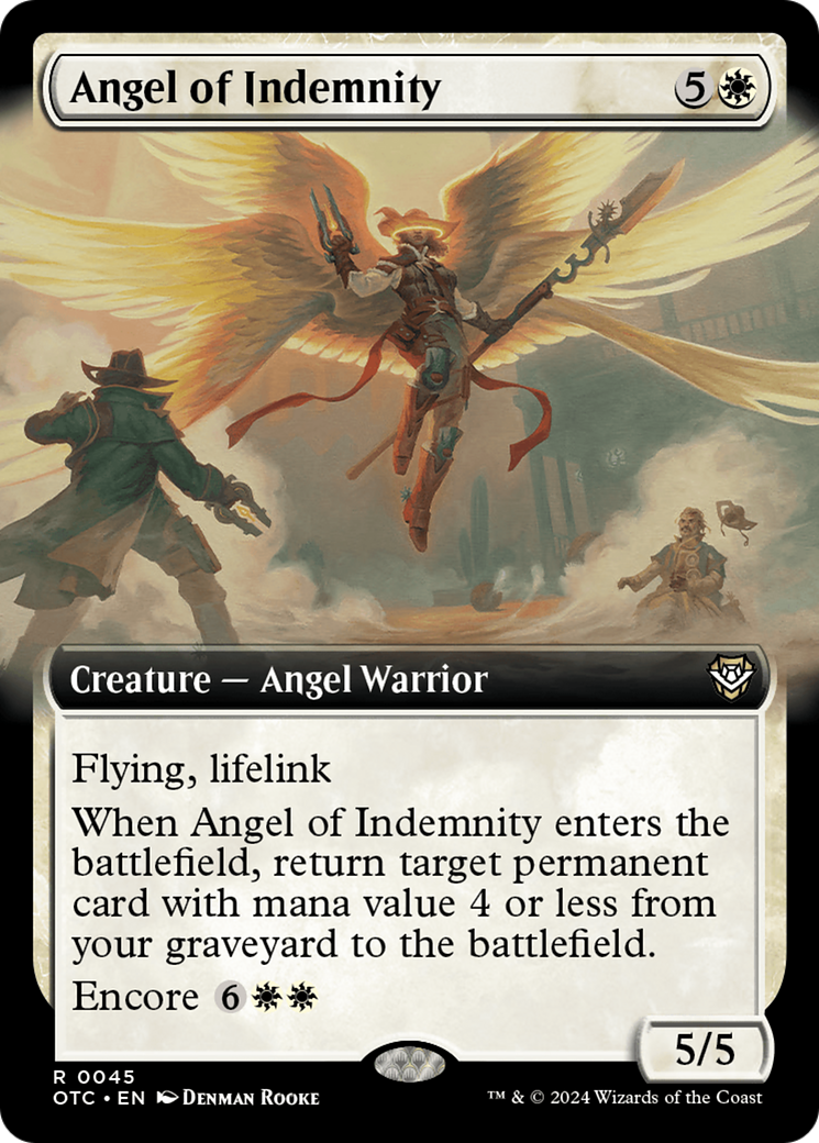 Angel of Indemnity (OTC-045) - Outlaws of Thunder Junction Commander: (Extended Art) - Poke-Collect