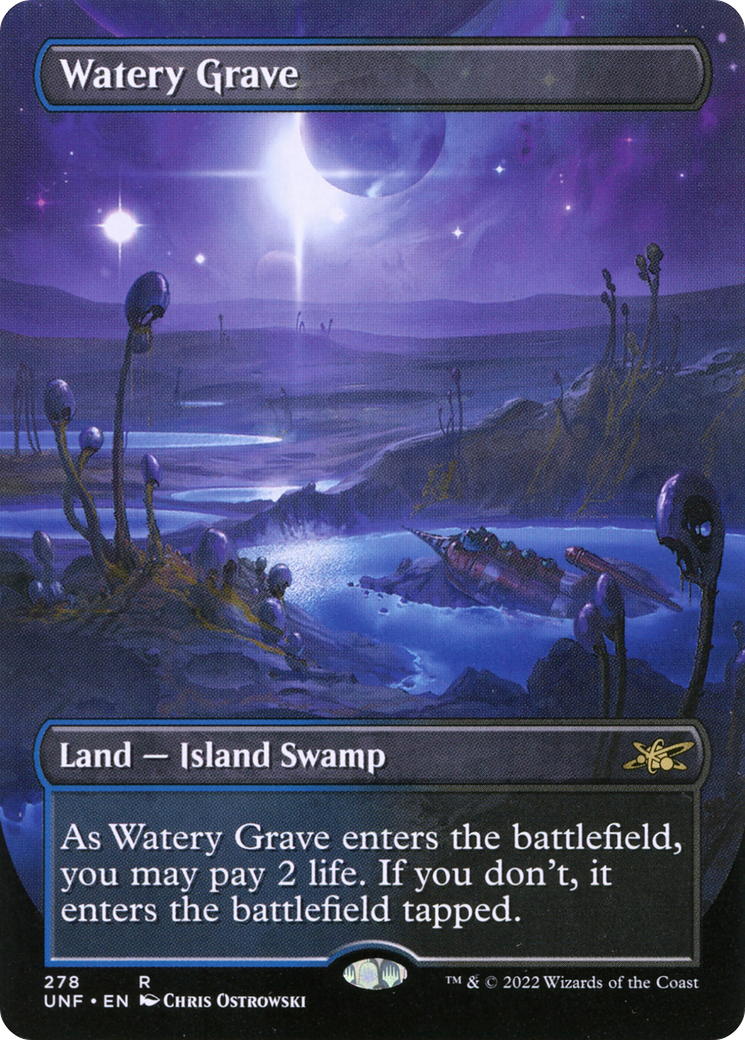 Watery Grave (UNF-278) - Unfinity (Borderless) Foil - Poke-Collect