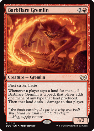 Barbflare Gremlin (DSC-026) - Duskmourn: House of Horror Commander - Poke-Collect