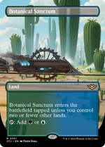 Botanical Sanctum (OTJ-301) - Outlaws of Thunder Junction (Borderless) Foil - Poke-Collect