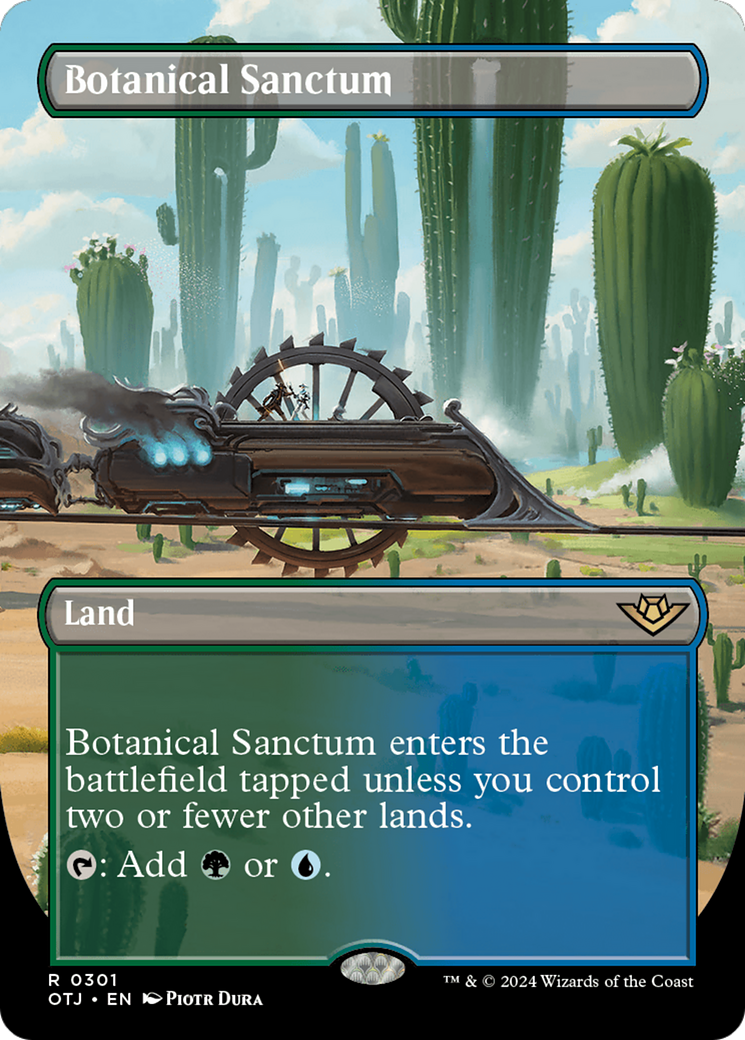 Botanical Sanctum (OTJ-301) - Outlaws of Thunder Junction (Borderless) Foil - Poke-Collect