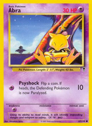 Abra 67/110 - Legendary Collection Reverse Holofoil