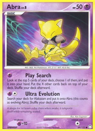 Abra 69/123 - Mysterious Treasures Reverse Holofoil - Poke-Collect