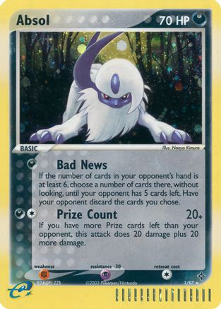 Absol 1/97 - Dragon Holofoil - Poke-Collect