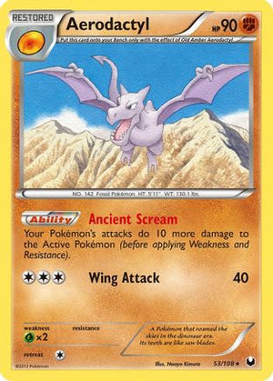 Aerodactyl 53/108 - Dark Explorers Reverse Holofoil - Poke-Collect