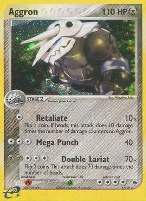 Aggron 1/109 - Ruby and Sapphire Reverse Holofoil - Poke-Collect