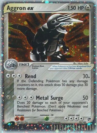 Aggron ex 95/100 - Sandstorm Holofoil - Poke-Collect