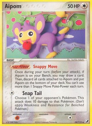Aipom 34/115 - Unseen Forces - Poke-Collect