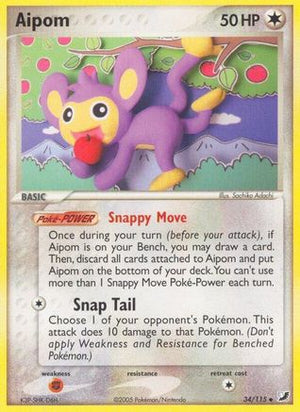 Aipom 34/115 - Unseen Forces Reverse Holofoil