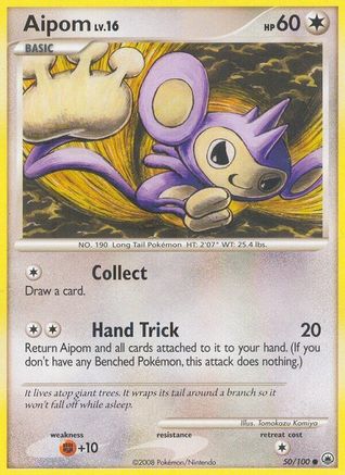 Aipom (50) 50/100 - Majestic Dawn Reverse Holofoil - Poke-Collect