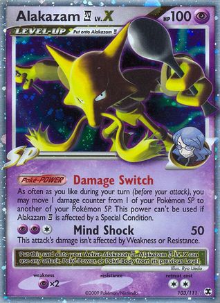 Alakazam E4 Lv.X 103/111 - Rising Rivals Holofoil - Poke-Collect