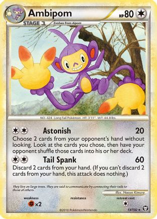Ambipom 13/102 - Triumphant Reverse Holofoil - Poke-Collect