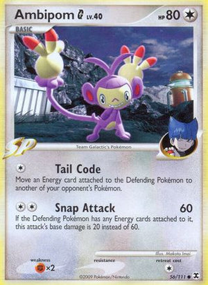 Ambipom G 56/111 - Rising Rivals Reverse Holofoil