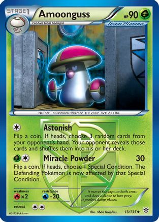 Amoonguss (Team Plasma) 13/135 - Plasma Storm Reverse Holofoil - Poke-Collect