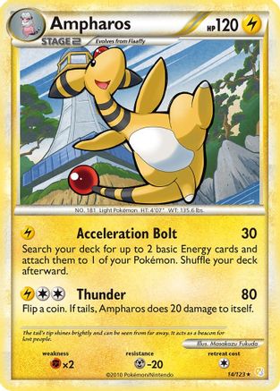 Ampharos 14/123 - HeartGold SoulSilver - Poke-Collect