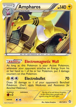 Ampharos 40/124 - Dragons Exalted Reverse Holofoil - Poke-Collect