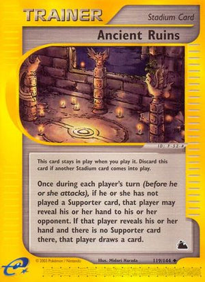 Ancient Ruins 119/144 - Skyridge Reverse Holofoil