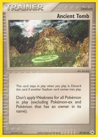 Ancient Tomb 87/101 - Hidden Legends Reverse Holofoil - Poke-Collect