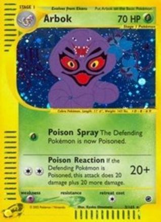 Arbok (3) 3/165 - Expedition Holofoil - Poke-Collect