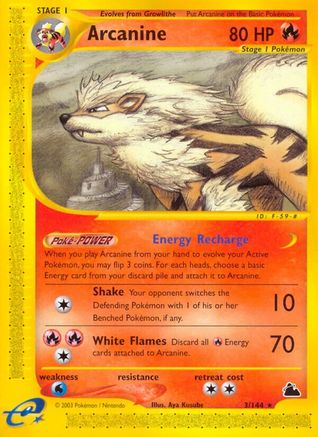 Arcanine (3) 3/144 - Skyridge Reverse Holofoil - Poke-Collect