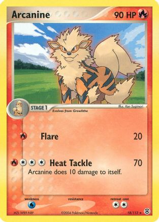 Arcanine 18/112 - FireRed & LeafGreen - Poke-Collect
