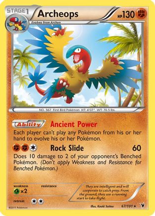 Archeops 67/101 - Noble Victories Reverse Holofoil - Poke-Collect