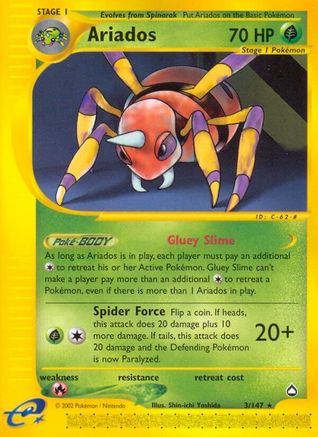 Ariados 3/147 - Aquapolis - Poke-Collect