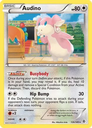 Audino 126/149 - Boundaries Crossed Reverse Holofoil - Poke-Collect